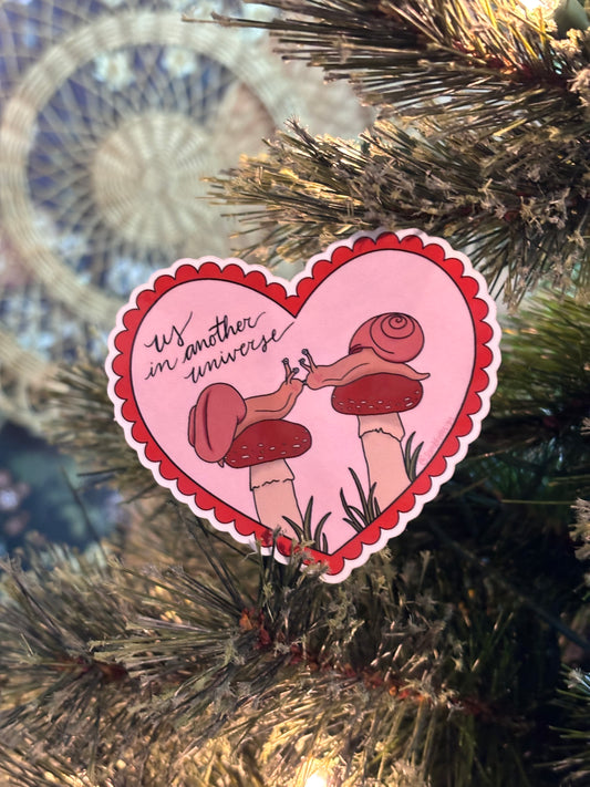 "Us in Another Universe" Snails in Love - Vinyl Sticker