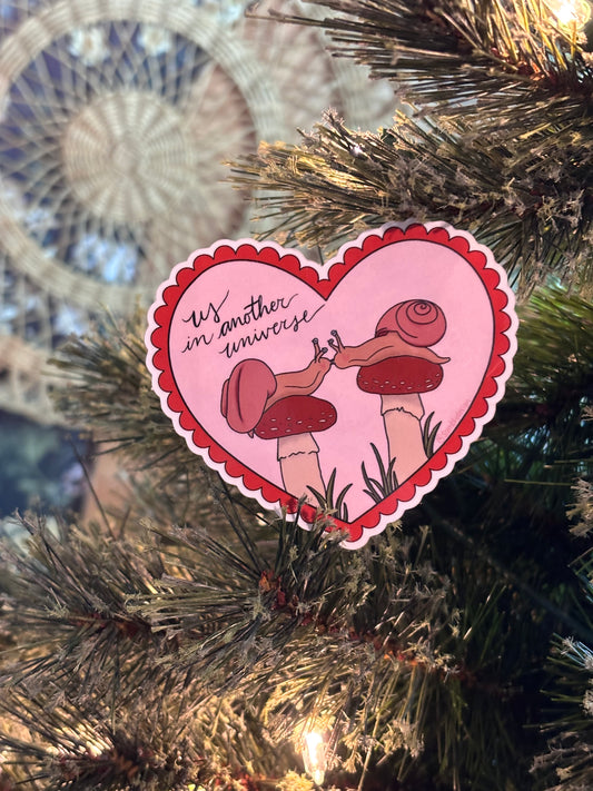 "Us in Another Universe" Snails in Love - Vinyl Sticker