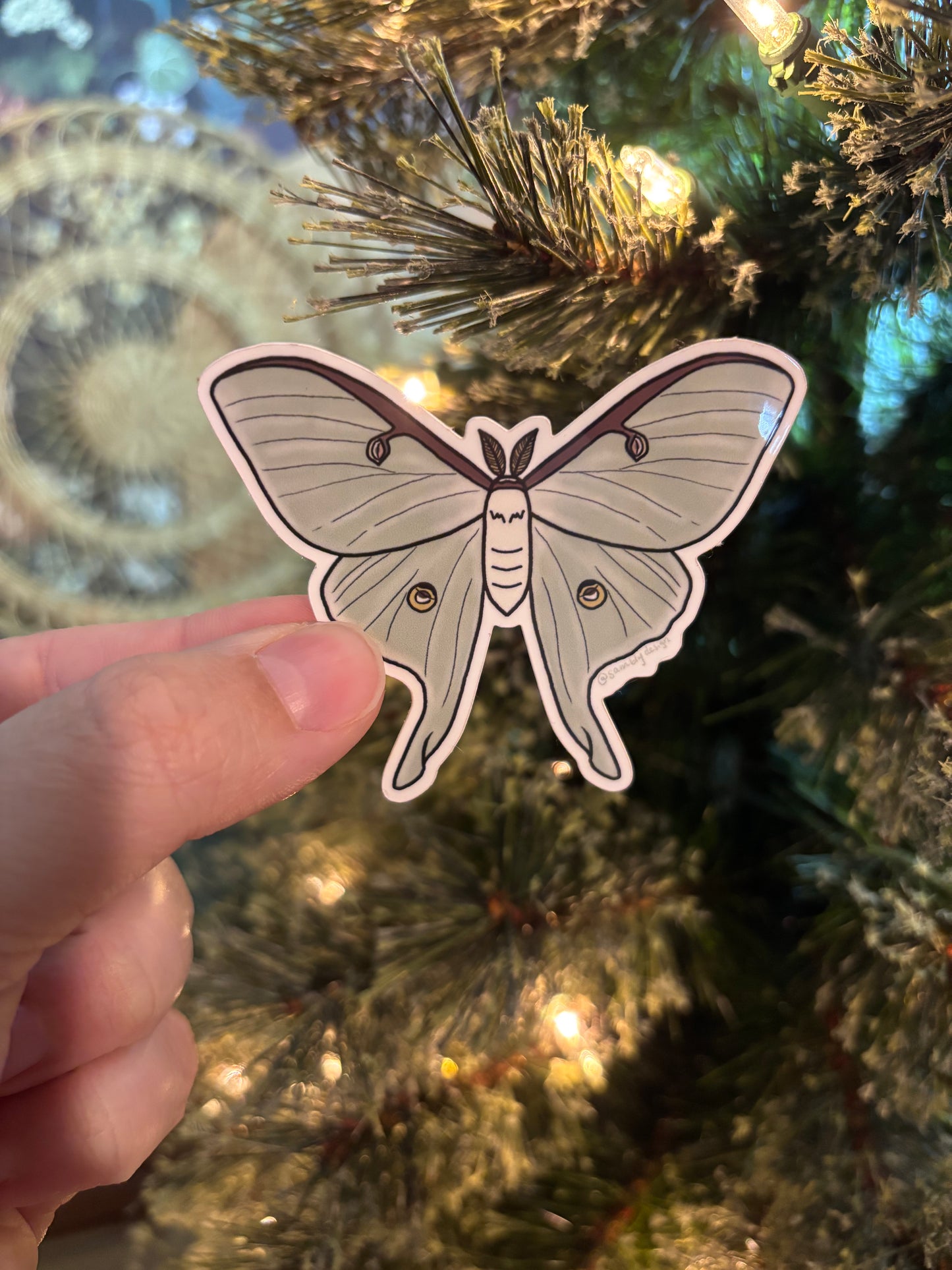 Luna Moth Sticker
