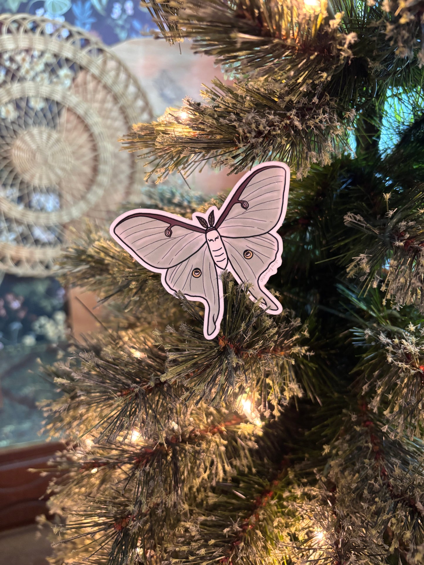 Luna Moth Sticker