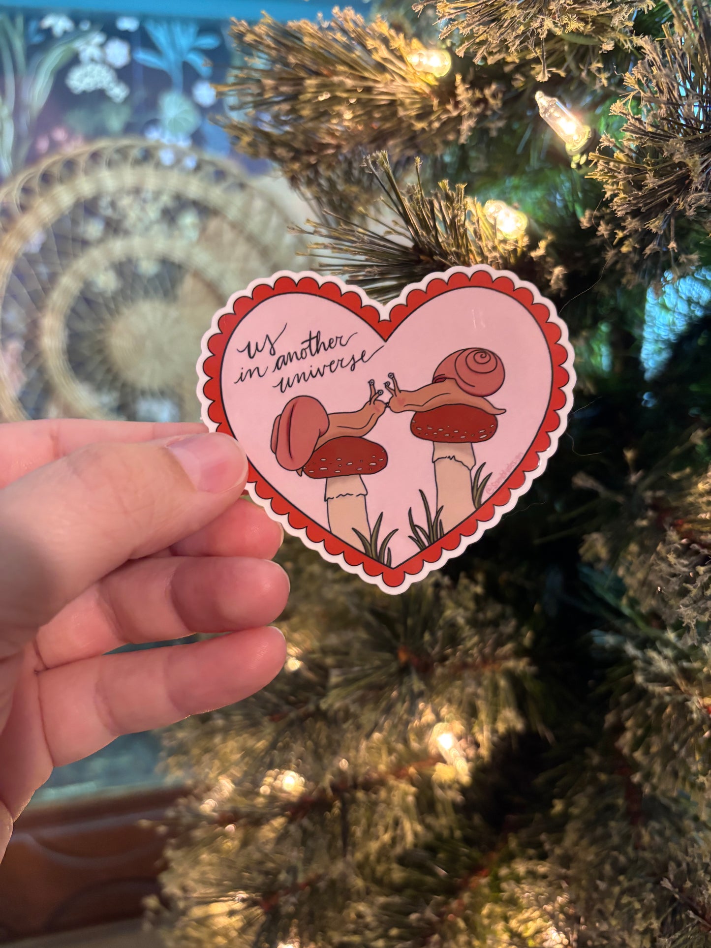 "Us in Another Universe" Snails in Love - Vinyl Sticker